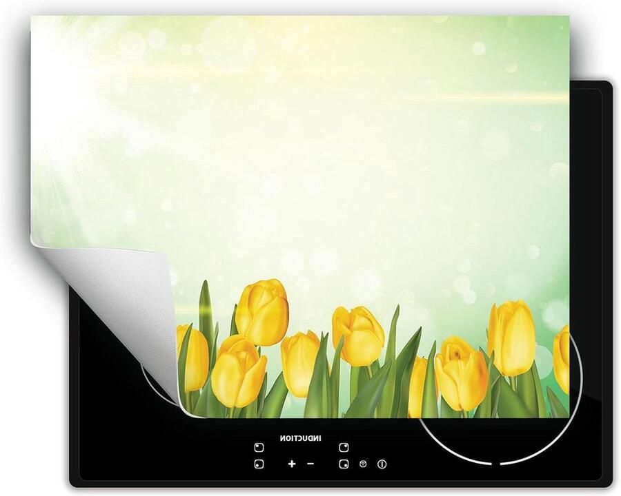 Inductie Kookplaat Protector Mat Kookplaat Keuken Organisatie Krasbestendig 70x52 cm Tulpen