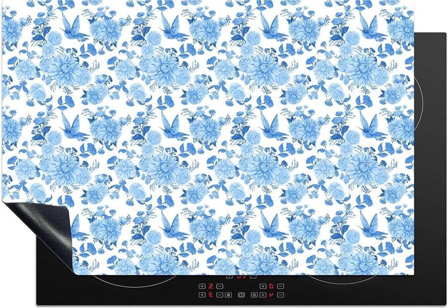 Inductie Kookplaat Protector Mat Onderlegger Keuken Beschermen Krasvrij Werkoppervlak 78x52 cm Blauw