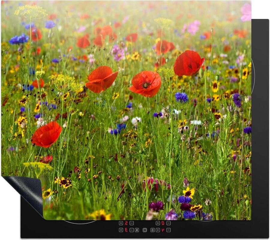 Inductie kookplaat protector Mat voor kookplaat Bescherming en extra werkruimte Unieke fotoprint 57.7x51.5cm Multicolour