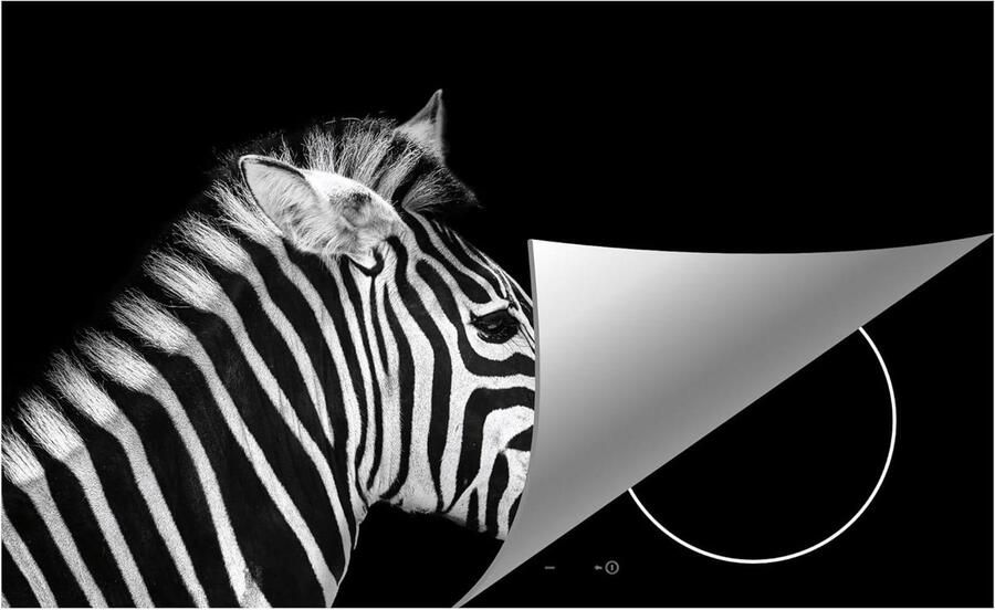 Inductie Kookplaat Protector Werkblad Beschermer Hob Extra Werkruimte Creëren Kras- en Vuilbestendig 80x52cm Zebra