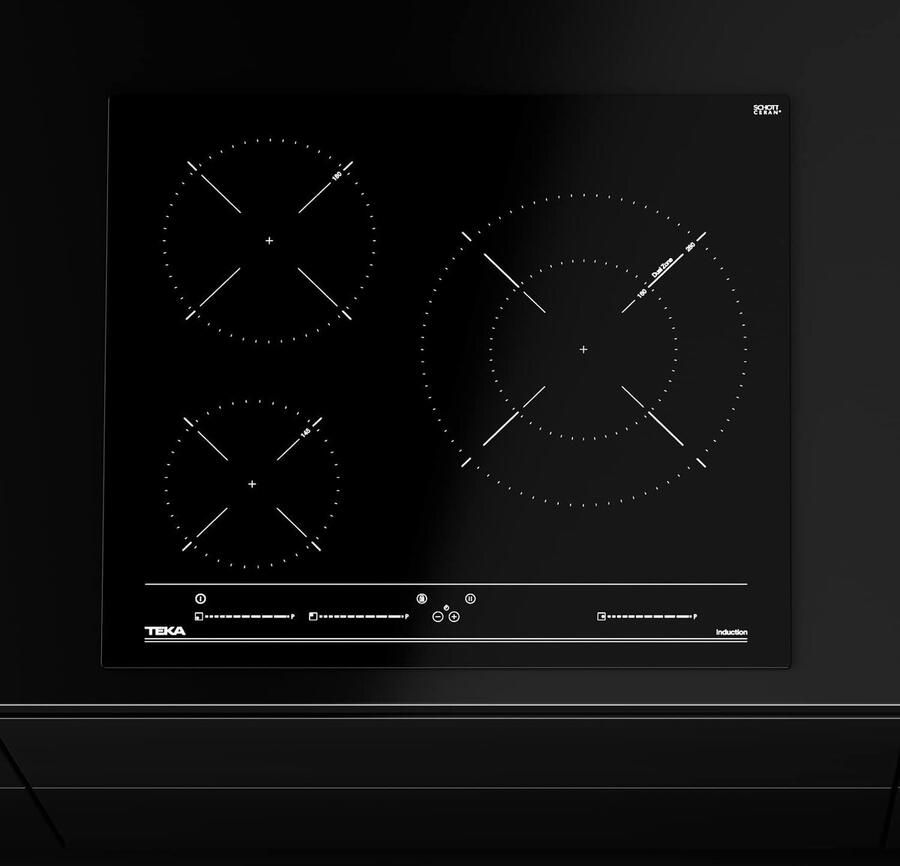 Inductie Kookplaat Elektrisch fornuis Snel koken Power Plus functie 60 cm breed Zwart