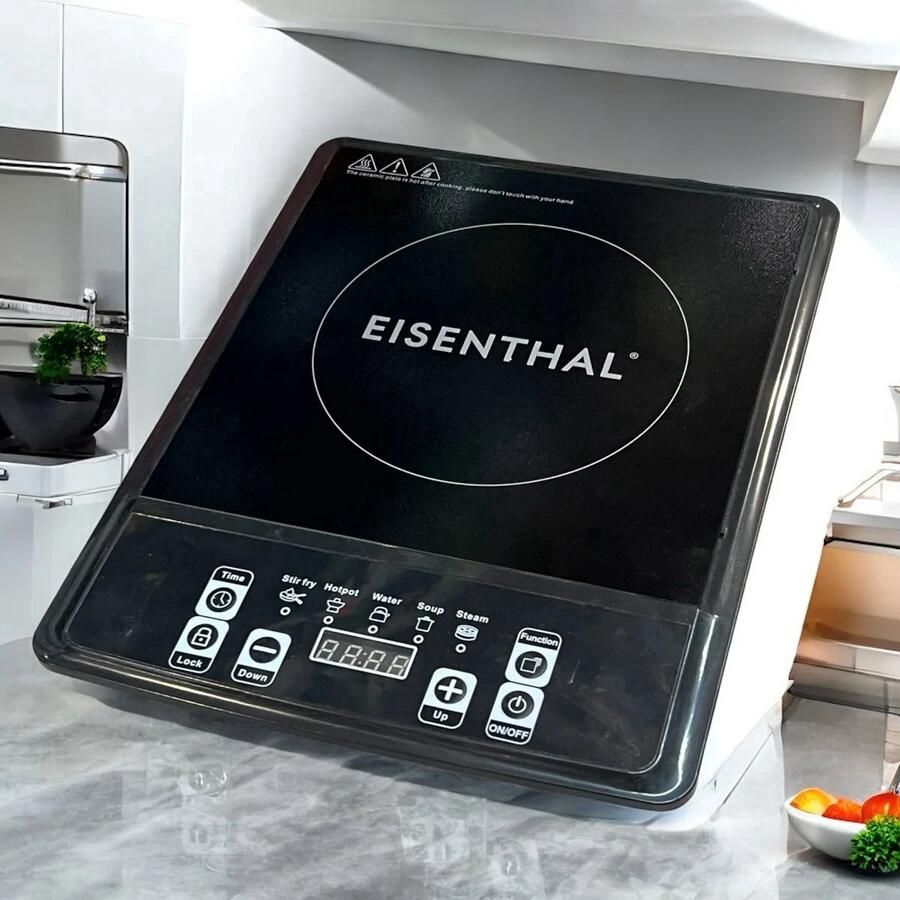 Inductie kookplaat Vrijstaand Elektrische Kookplaat 1 Pits 10 Standen