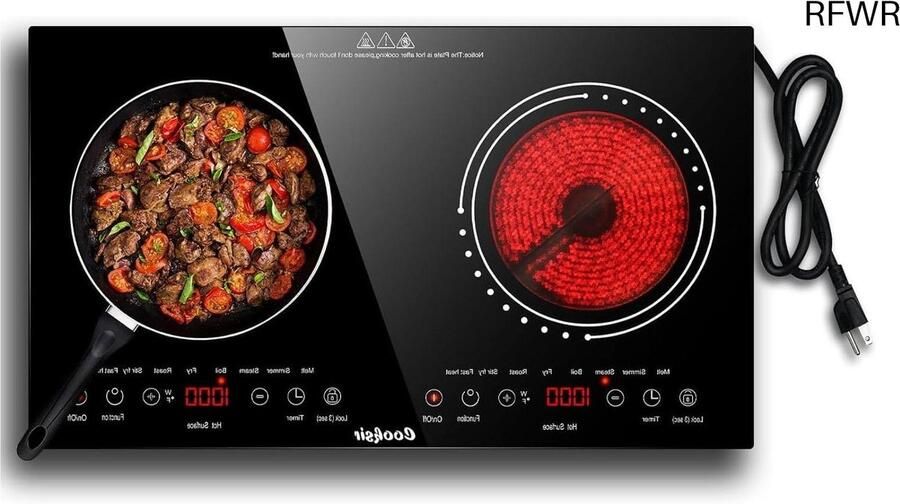 Inductie Kookplaat Vrijstaand Elektrische Kookplaat 2 Pits Keramische Keuken