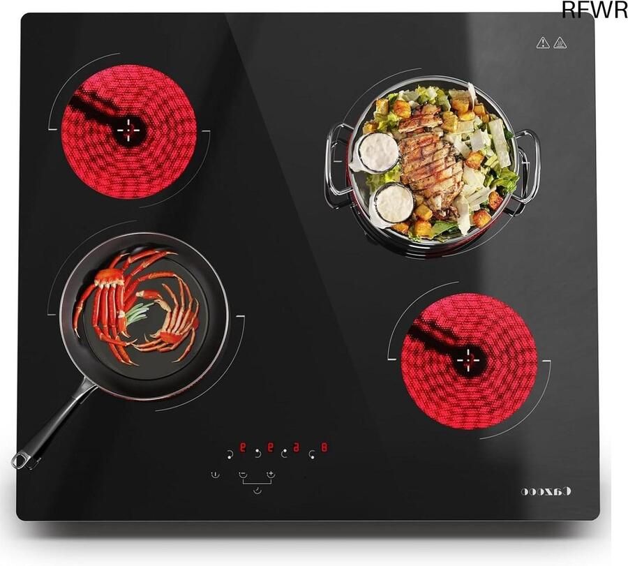 Inductie Kookplaat Vrijstaand Elektrische Kookplaat 4 Pits Koken