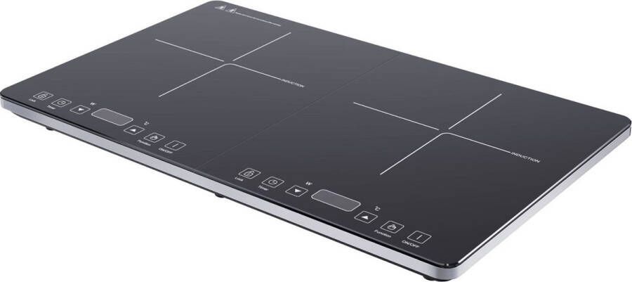 Inductie Kookplaat Vrijstand 2 pits Elektrische kookplaat 2000 + 1500W Touch control