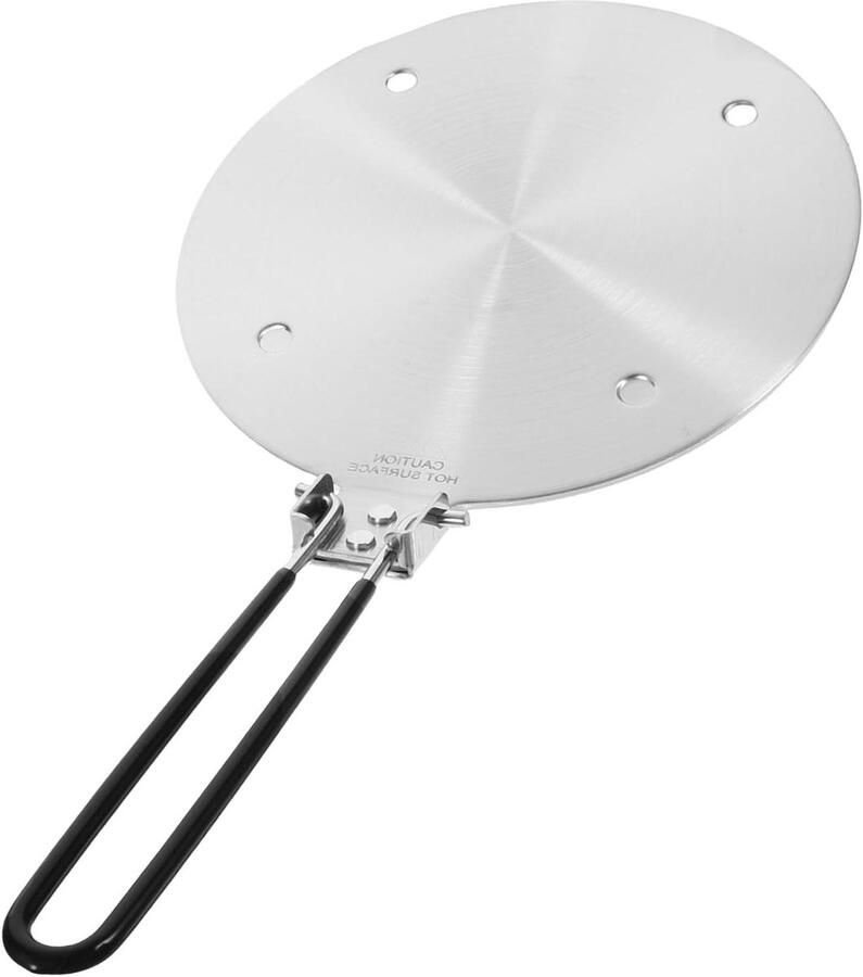 Inductie Kookplaat Warmte Verdeler Gelijkmatig Koken Roestvrij Staal 20 x 20 cm Zilver