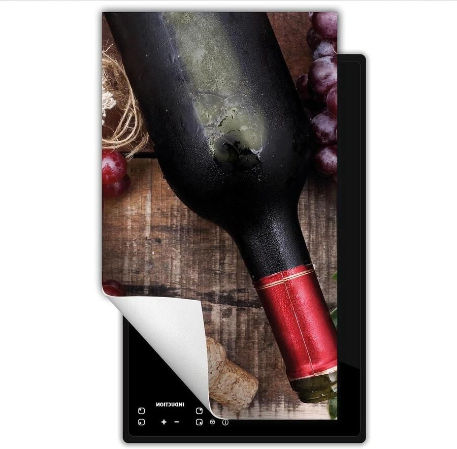 Inductie kookplaatafdekking Kookplaat beschermer Extra werkruimte creëren Kras- en vlekbestendig 30x52 cm Houtprint