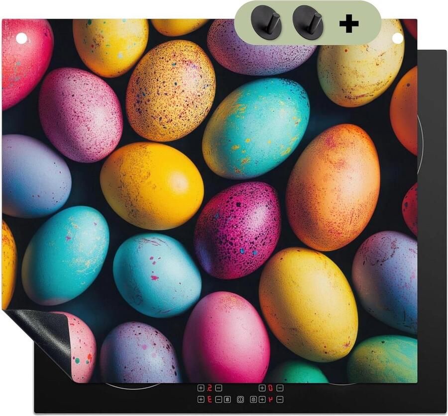 Inductie Kookplaatbeschermer Werkbladbeschermer Kookplaat Keuken Decoratie Unieke Fotodruk 51.6x57.6 cm Kleurrijk