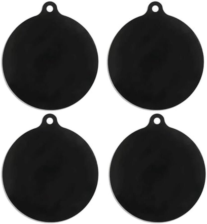 Inductie Kookplaatmat Beschermmat Kookgerei Kookplaat Beschermen Hoge Temperatuur Bestendig 22 cm Diameter Zwart