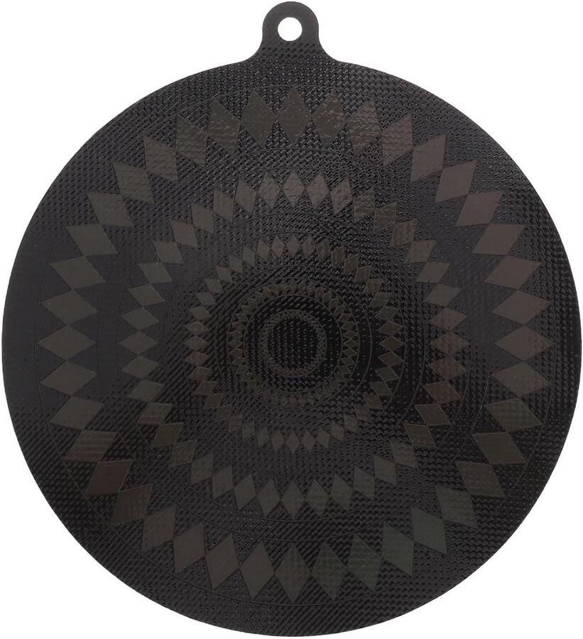 Inductie Kookplaatmat Beschermmat Veilig Koken Thermochromische Indicator 24 cm Zwart