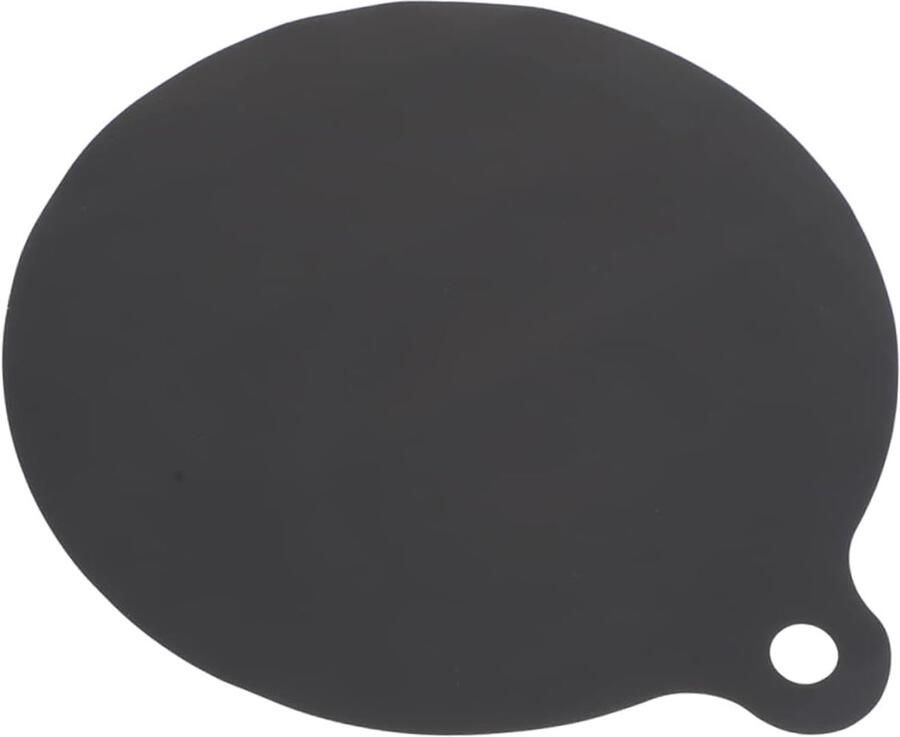 Inductie Kookplaatmat Siliconen Onderlegger Kookplaat Beschermen Hittebestendig Flexibel 19x16.5cm Zwart