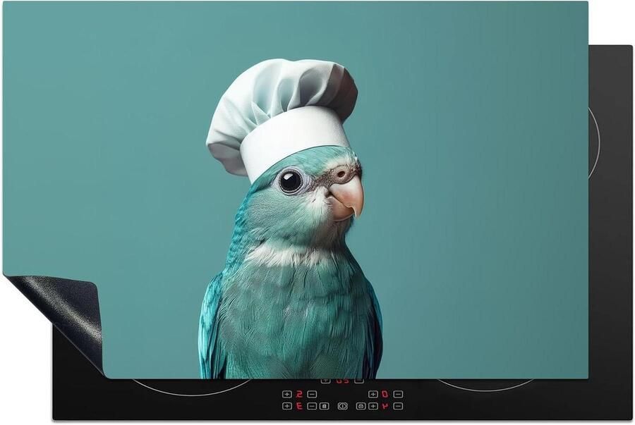 Inductie Protector Kookplaat Cover Keuken Decoratie Extra Werkruimte 80x52 cm Parkiet Vogel