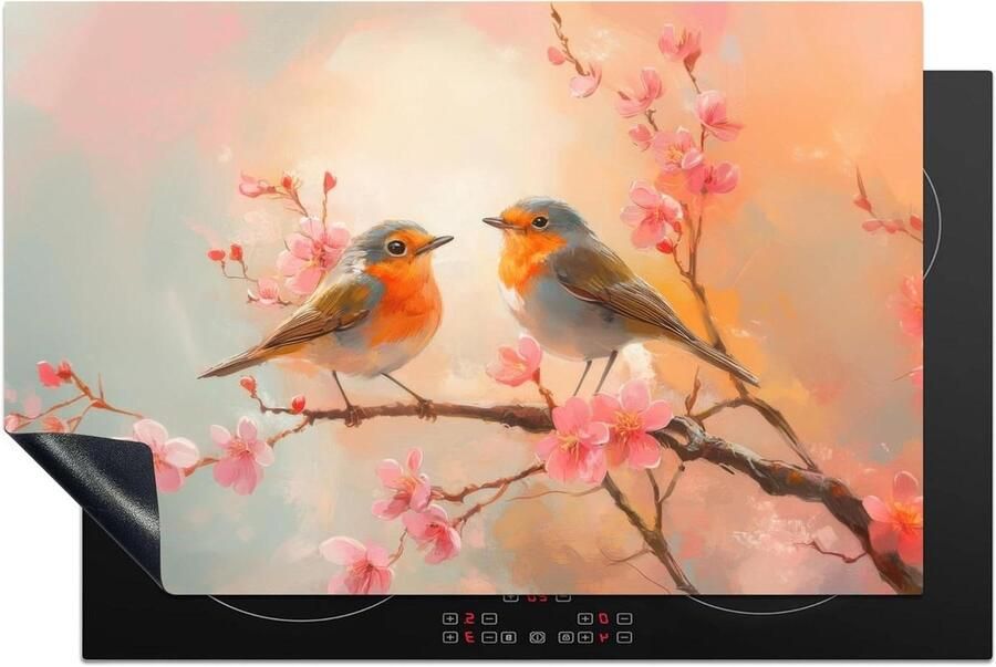 Inductie Protector Kookplaat Deksel Extra Werkruimte Unieke Foto Print 80x52 cm Robins Graceful
