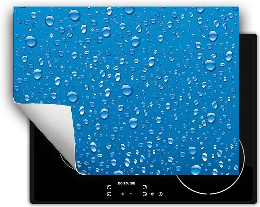 Inductie Protector Kookplaat Mat Aanrecht Vergroten Kraswerend Vinyl 80x52 cm Blauw
