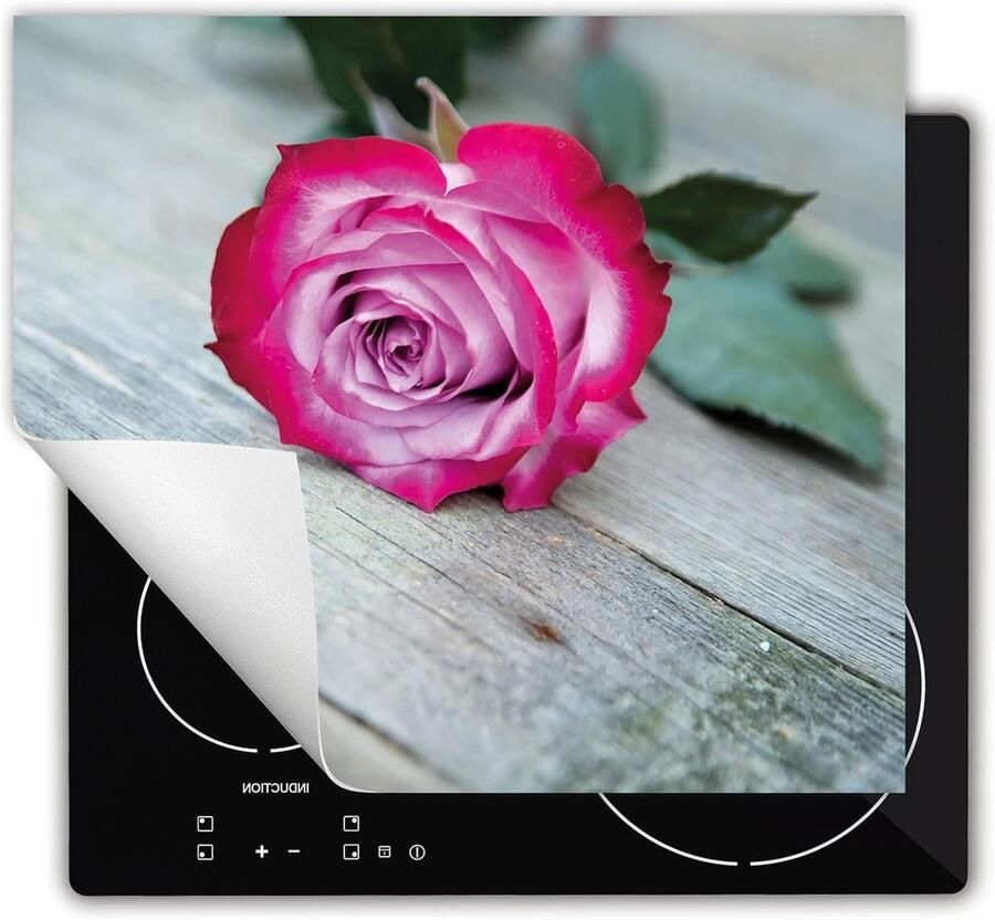 Inductie Protector Kookplaat Mat Extra Werkruimte Krasbestendig Ontwerp 60x52cm Roze