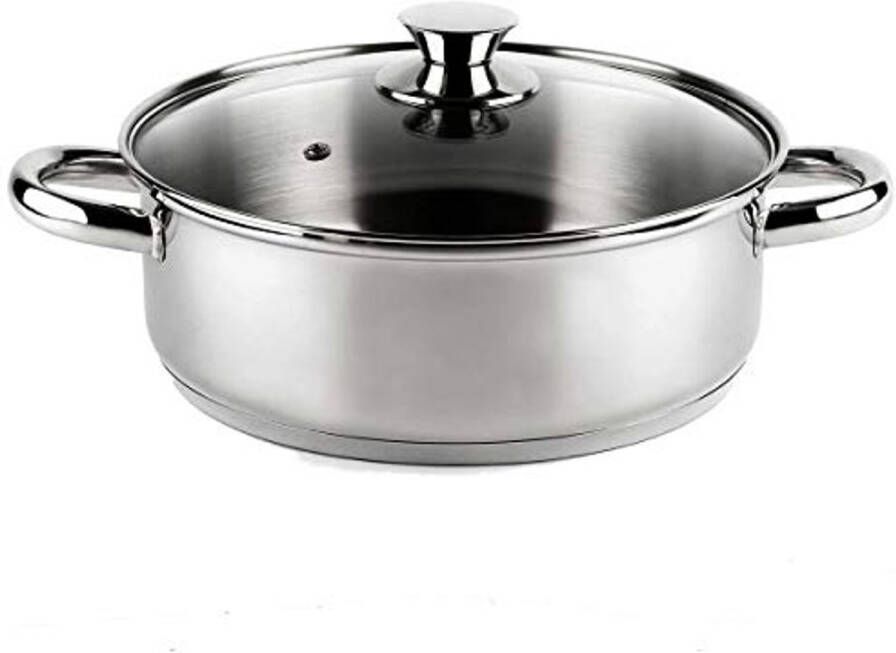 Inductie RVS Steelpan Ø 28 cm Koken met Kwaliteit