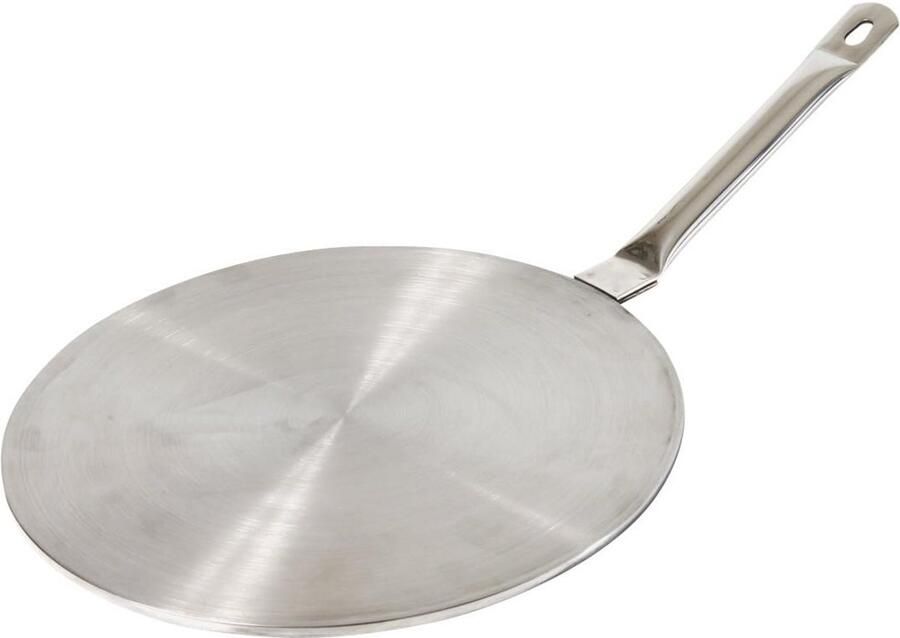 Inductie Schijf Adapter Plaat Koken Vergemakkelijken Roestvrij Staal 23 cm Zilver - Foto 1