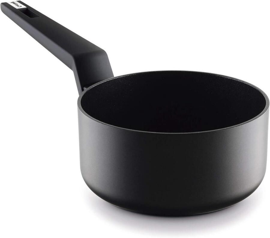 Inductie Steelpan Kookpan met steel Gelijkmatig koken Energie-efficiënt 16 cm Zwart
