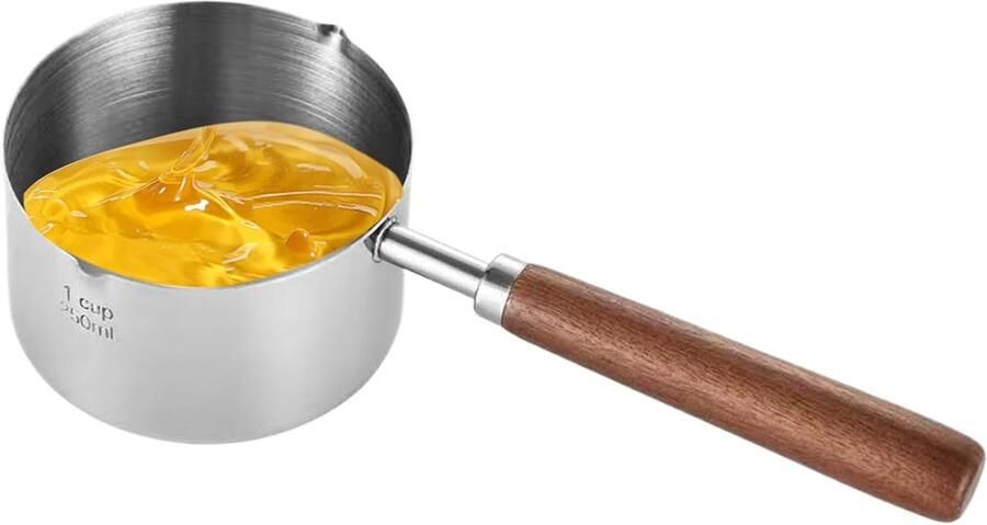 Inductie Steelpan Sauspan Kookpan Eten Verwarmen Antiaanbaklaag 18 cm 2 Liter Zilver