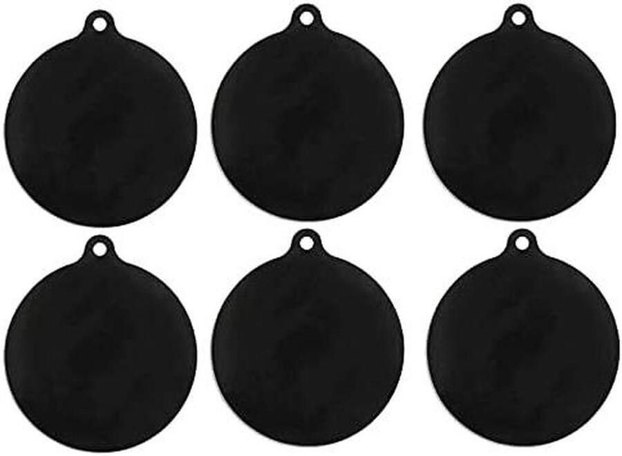 Inductie veldmatten Beschermmatten kookplaat beschermen Antislip en warmte-isolerend 22 cm diameter Zwart