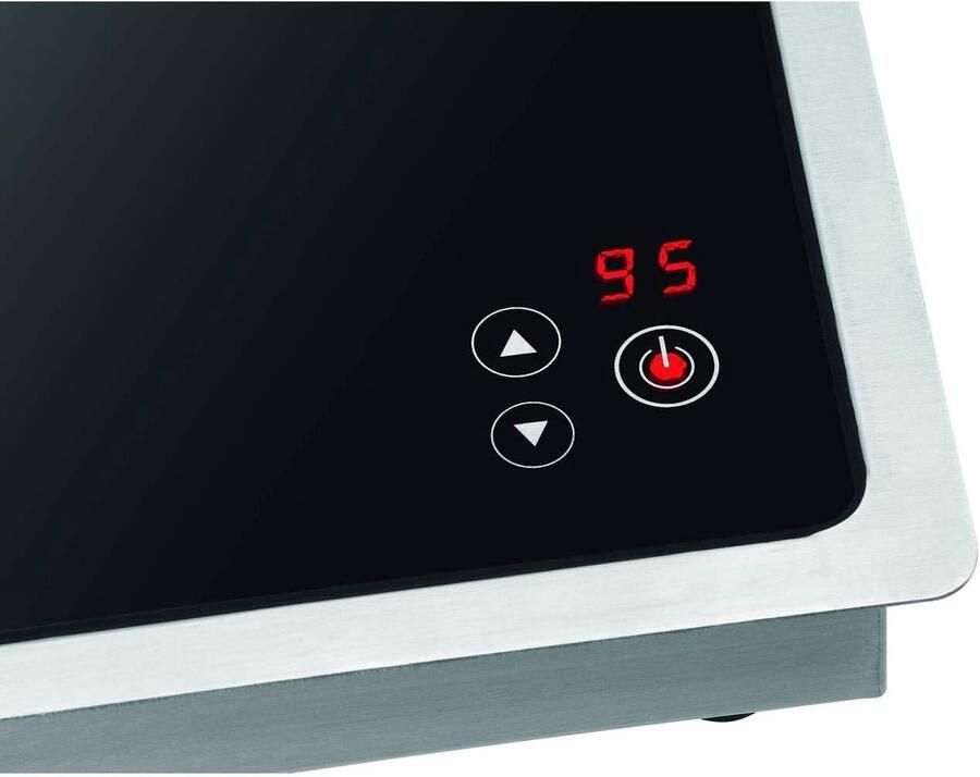 Inductie Warmhoudplaat Keuken Apparaat Eten Warm Houden Temperatuurregeling 34.5 cm Zwart