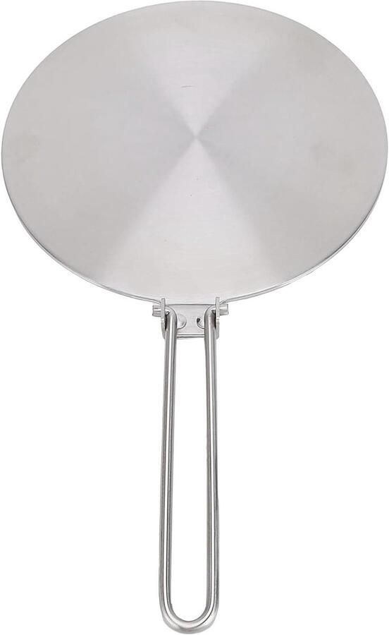 Inductie Warmteplaat Adapterplaat Kookplaat Pannen Verwarmen Roestvrij Staal 20 cm Zilver