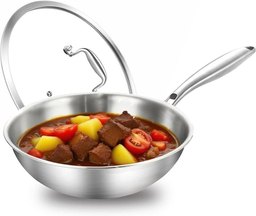 Inductie Wokpan Met Deksel Wokpan inductiekookplaat