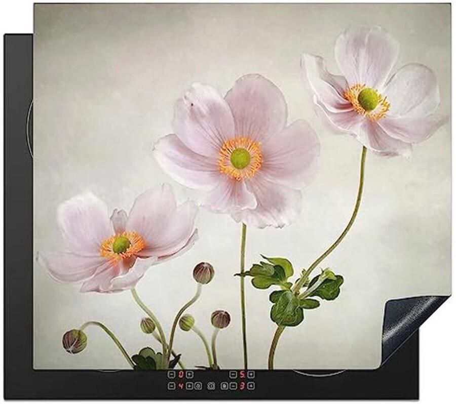 Inductiebeschermer 60x52cm Antislip Mat voor Inductiekookplaat met Bloemenprint