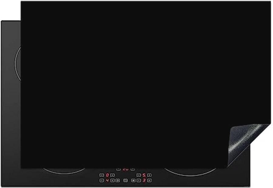 Inductiebeschermer 77x51cm Anti Slip Keukenmat voor Inductiekookplaat Zwart