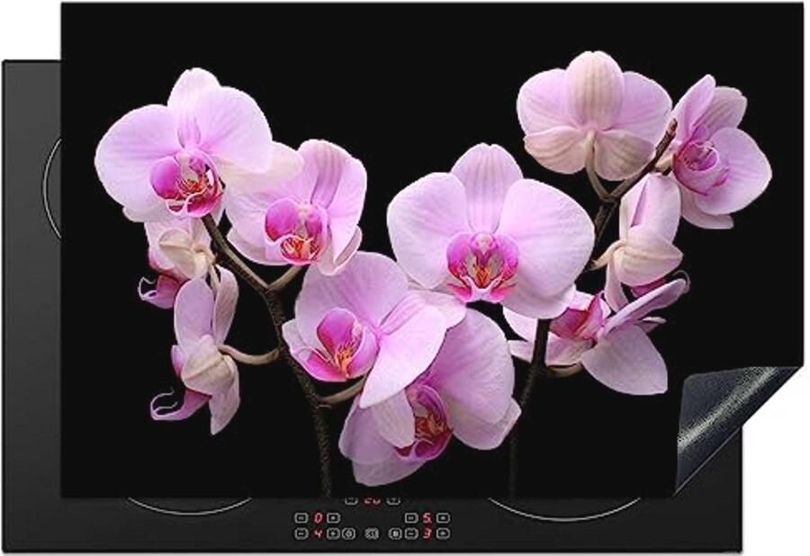 Inductiebeschermer 78x52cm voor inductiekookplaat Antislip en krasbestendig Keukendecoratie met bloemen design