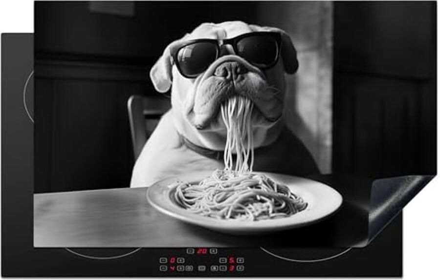 Kookplaat Beschermer Inductie Mat Keuken Decoratie Unieke Foto Print 85x52 cm Hond