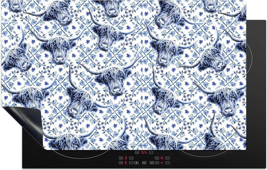 Inductiebeschermer Inductie mat Keuken verfraaien Krasvrije kookplaat 85x52 cm Multicolor