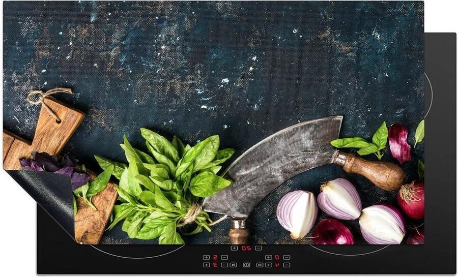 Inductiebeschermer Inductie mat Keuken verfraaien Krasvrije kookplaat 90x52 cm Multicolor - Foto 3