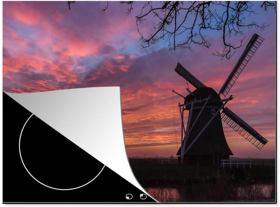 Inductiebeschermer Inductiemat Kookplaat Beschermen Unieke Fotodruk 70x52 cm Multicolor