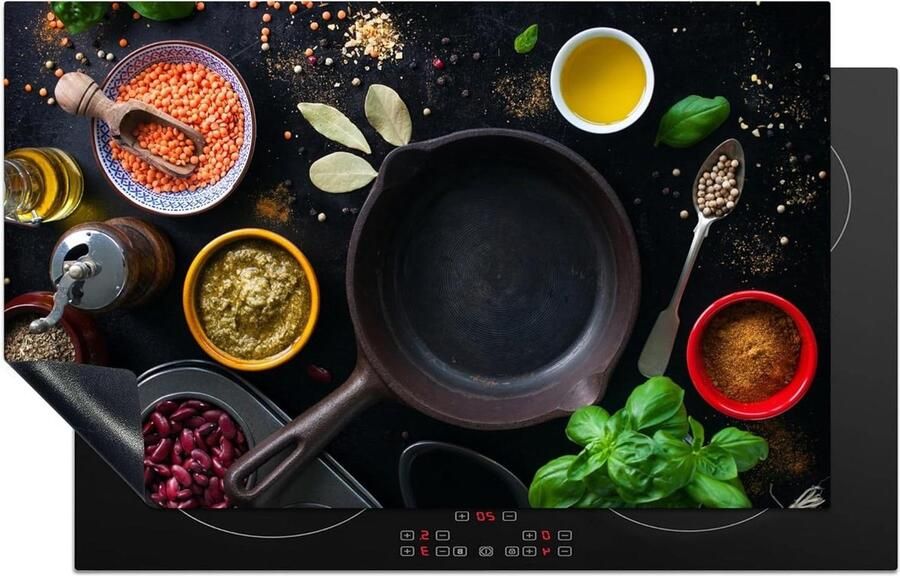 Inductiebeschermer Inductiemat Kookplaat Keuken Verfraaien Krasvrije Kookplaat 85x52 cm Multicolor