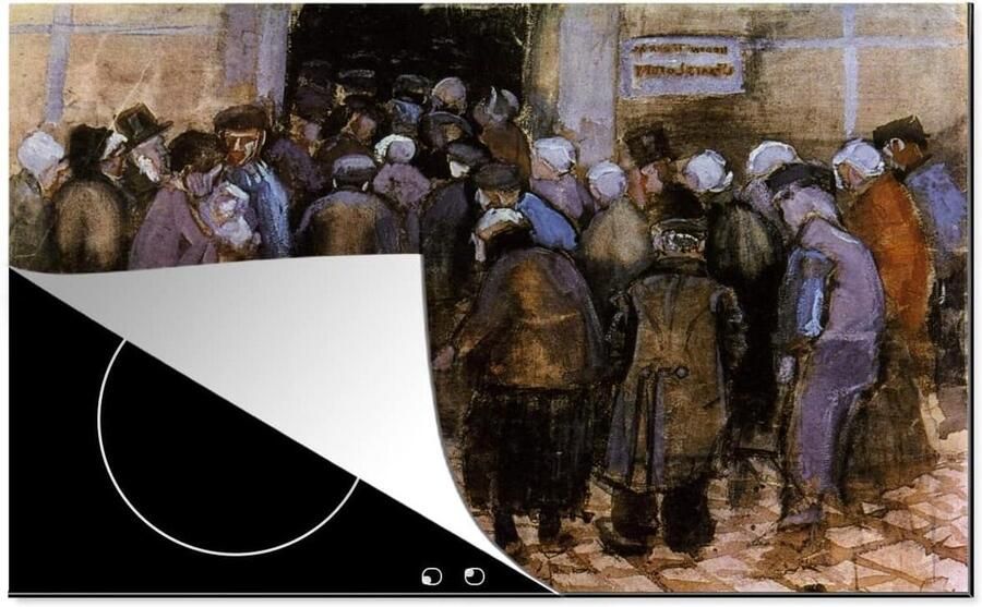 Inductiebeschermer Inductiemat Kookplaat Keuken Verfraaien Unieke Print 81x52 cm Multicolor