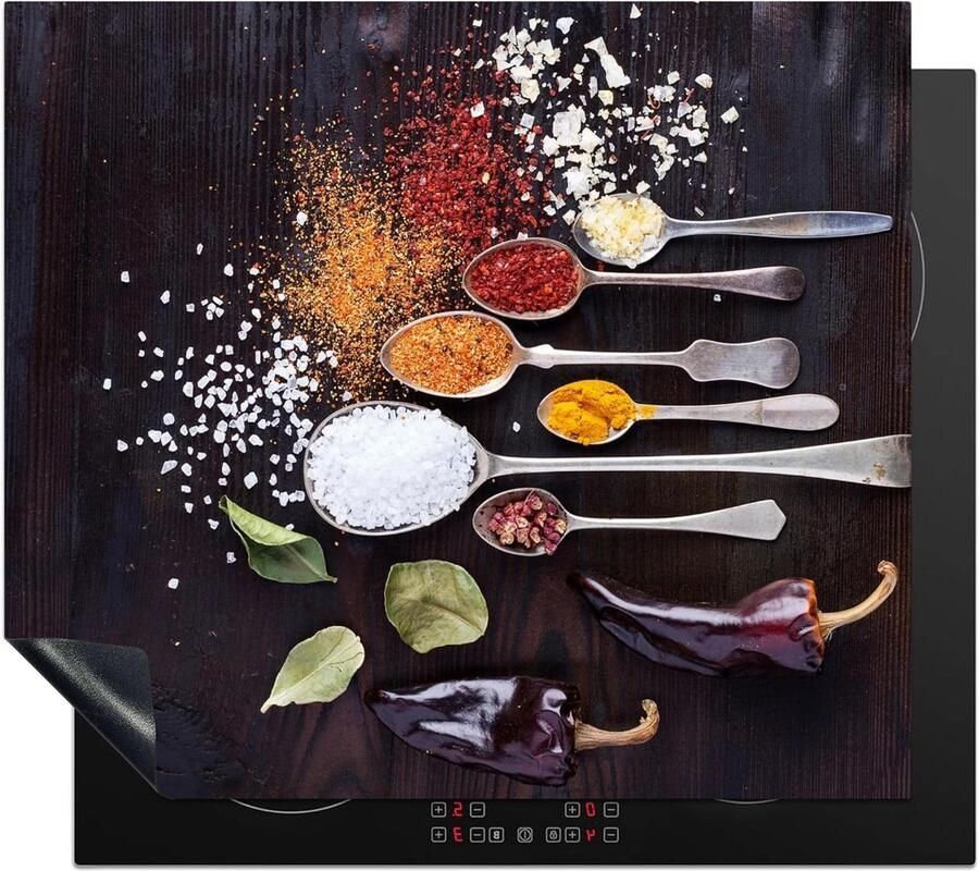 Inductiebeschermer Inductiemat Werkbladbeschermer Keuken Verfraaien Krasvrije Kookplaat 59x52 cm Multicolor
