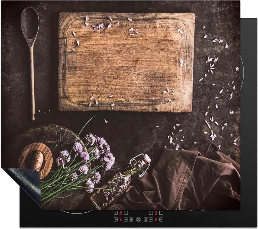 Inductiebeschermer Kookplaat deksel Extra werkruimte Unieke foto print 60x52cm Kruiden