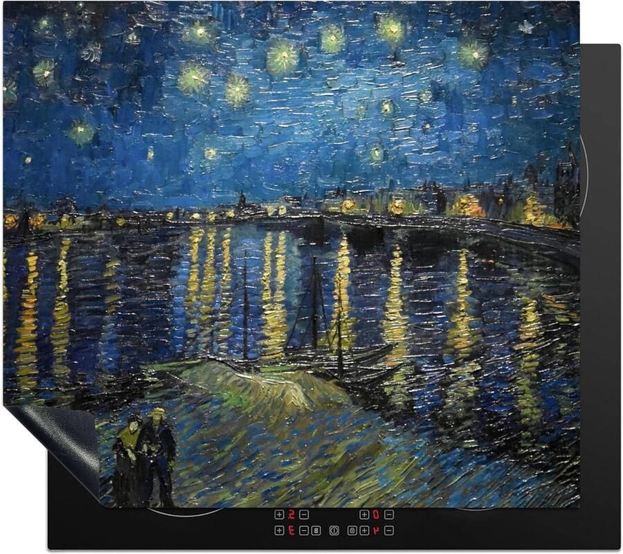 Inductiebeschermer Kookplaat mat Keuken Decoratie Unieke fotodruk 59x52 cm Multicolor