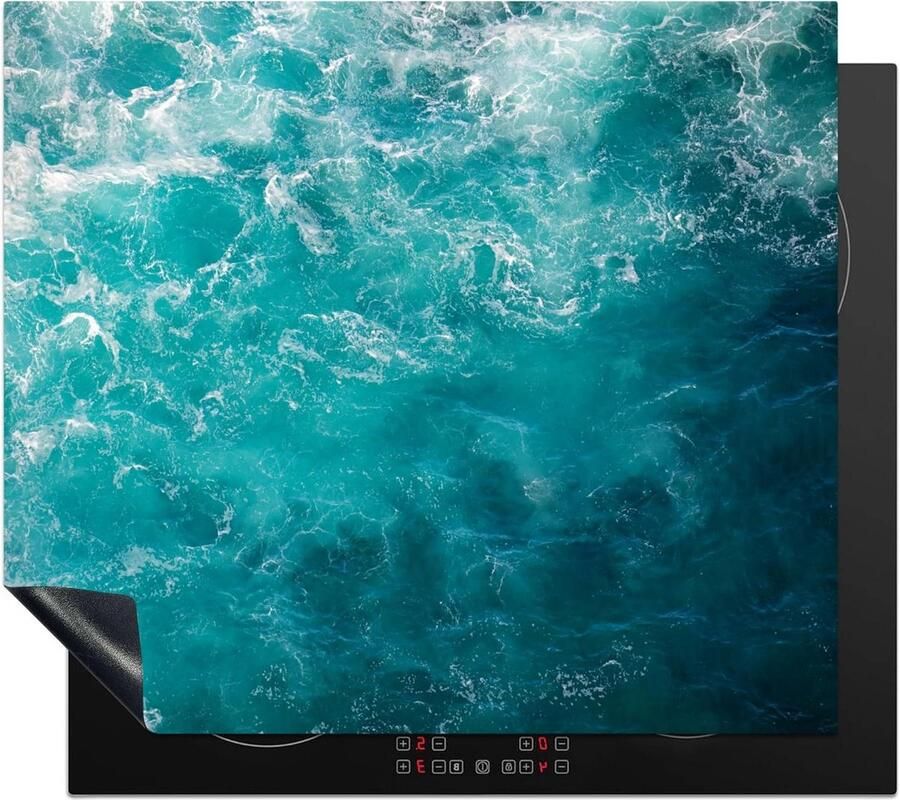 Inductiebeschermer Kookplaat mat Keuken opfrissen Vuil waterafstotend 60x52 cm Turquoise