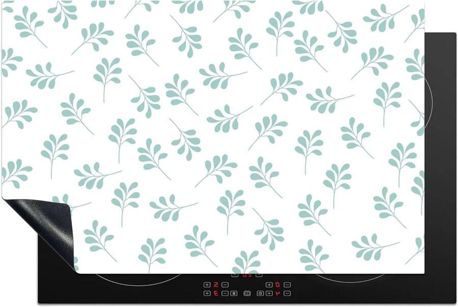 Inductiebeschermer Kookplaat mat Keuken verfraaien Extra werkruimte 80x52 cm Blauw patroon
