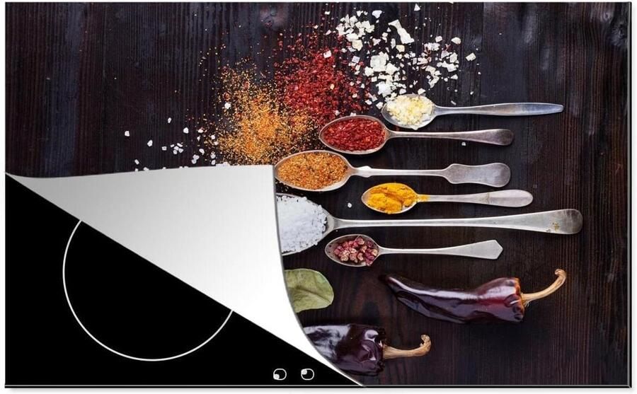 Inductiebeschermer Kookplaat mat Keuken verfraaien Krasvrij oppervlak 76x51.5 cm Multicolor