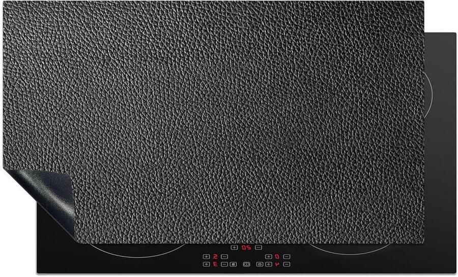Inductiebeschermer Kookplaat mat Keuken verfraaien Krasvrij oppervlak 90x52 cm Zwart