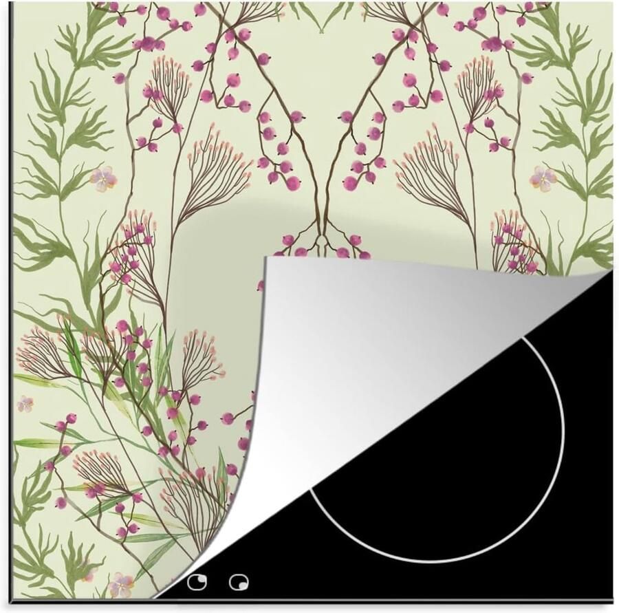 Inductiebeschermer Kookplaat mat Keuken verfraaien Krasvrije kookplaat 78x78 cm Multicolor