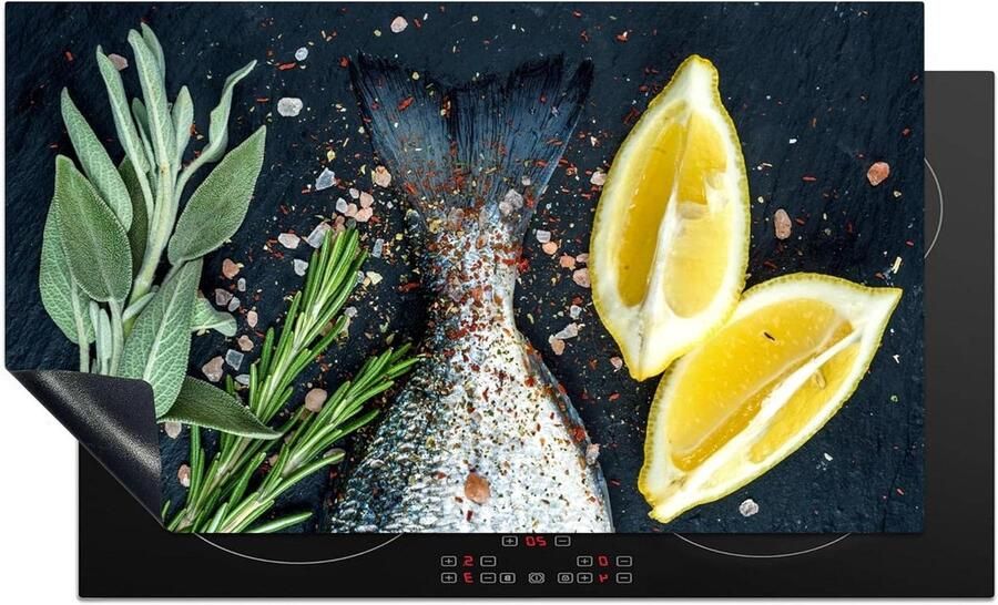 Inductiebeschermer Kookplaat mat Keuken verfraaien Krasvrije kookplaat 91x52 cm Multicolor - Foto 3