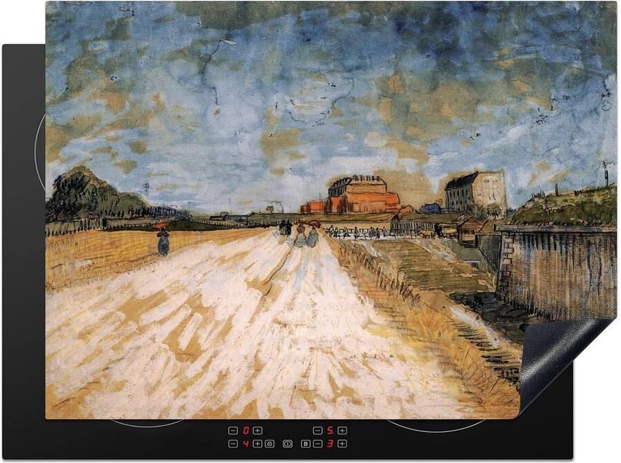 Inductiebeschermer Kookplaat mat Keuken verfraaien Unieke kunstprint 70x52 cm Multicolor
