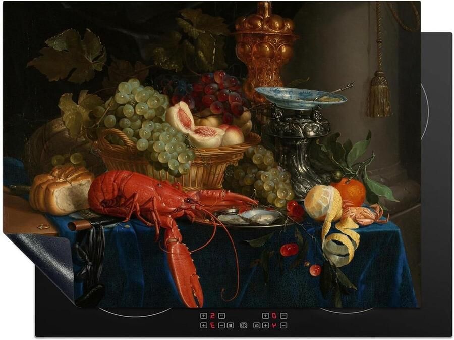 Inductiebeschermer Kookplaat mat Keuken verfraaien Unieke print 71x52 cm Multicolor