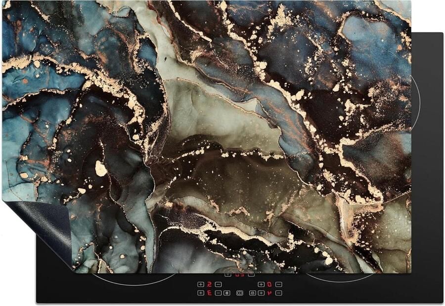 Inductiebeschermer Kookplaat mat Keuken verfraaien Vuil en waterafstotend 78x52 cm Multicolor - Foto 2