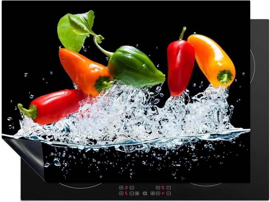 Inductiebeschermer Kookplaat mat Keuken verfraaien Vuil waterafstotend 71x52 cm Multicolor