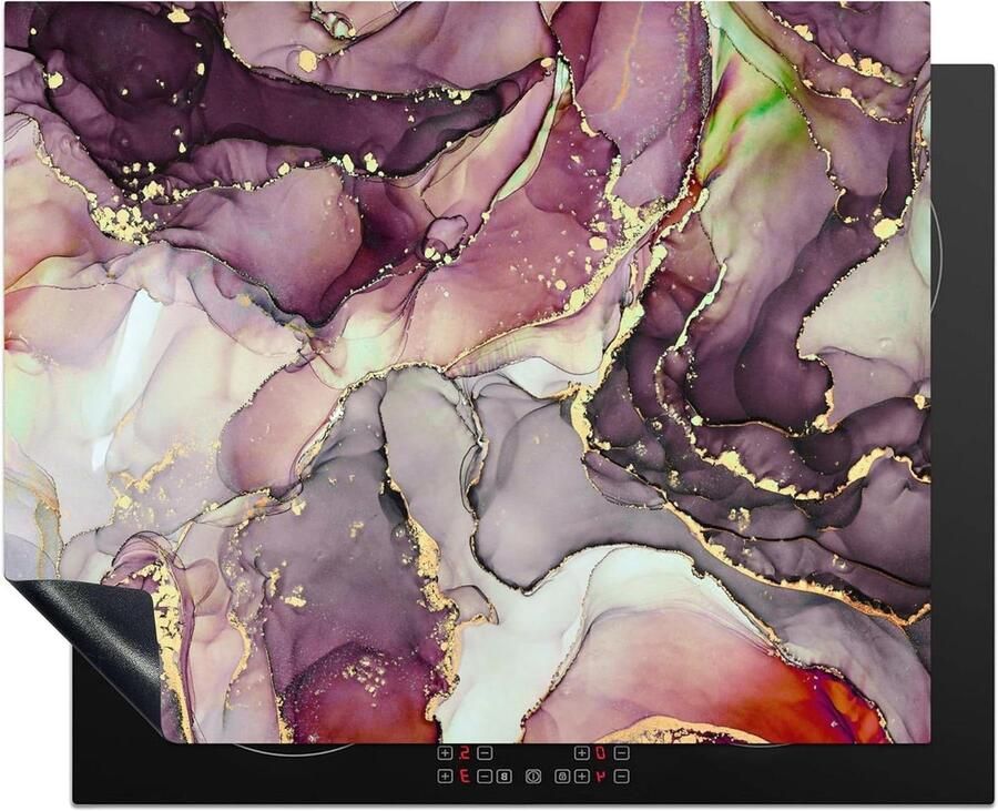 Inductiebeschermer Kookplaatafdekking Keuken Verfraaien Krasvrije Kookplaat 65x52 cm Multicolor